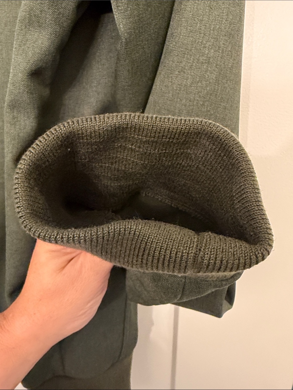 L.L. Bean Olive Hooded Zip-Up Jacket Large - Picture 5 of 8